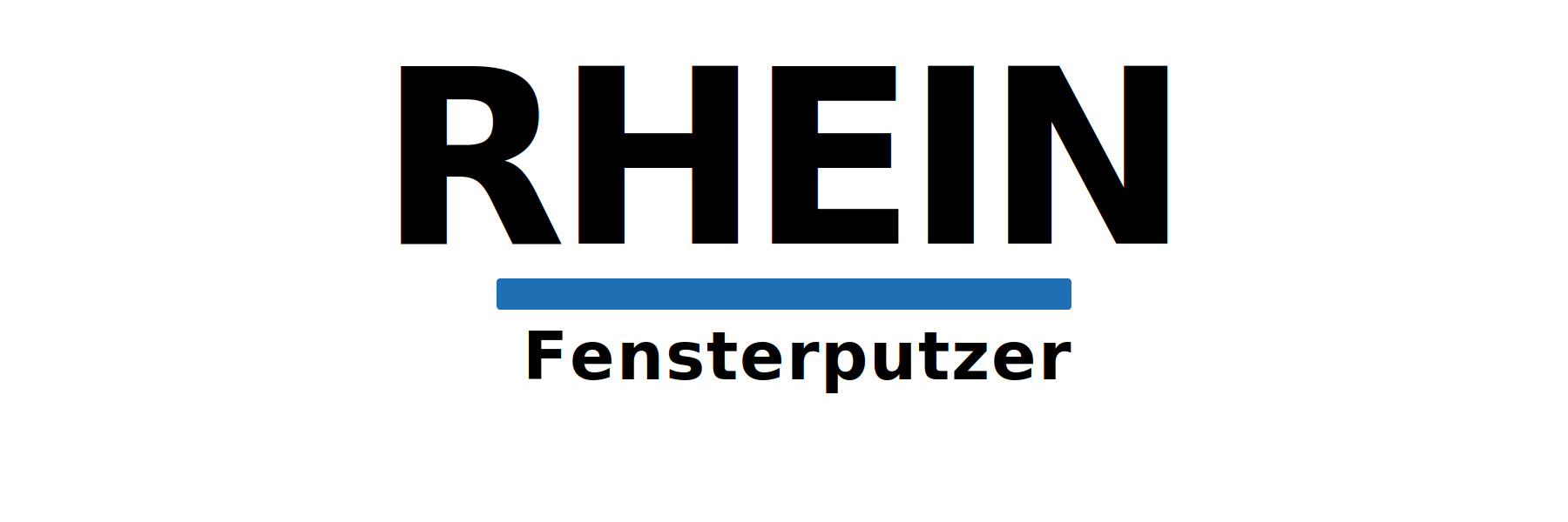 Logo mit Schriftzug Rhein Fensterputzer